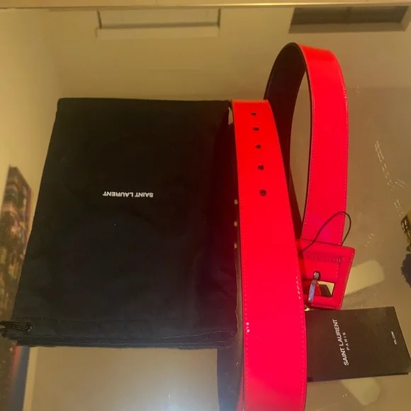 Accessories | Neon Pink Yves Saint Laurent Belt | Poshmark display picture 3
